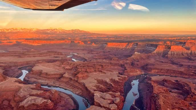 Moab Airplane Tours Canyonlands Sunset Hero1