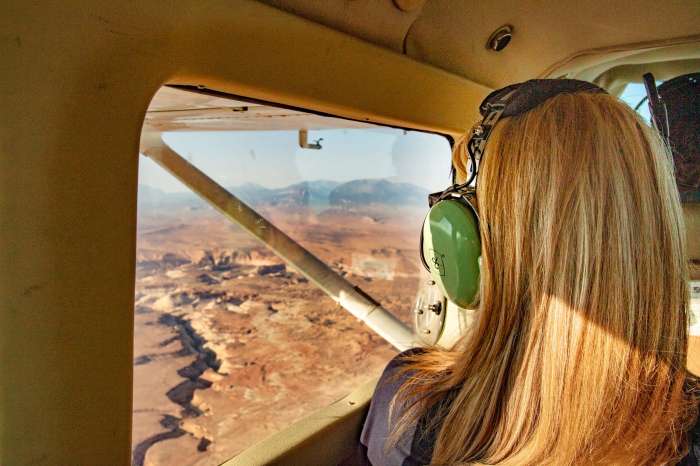 Moab Airplane Tours Canyonlands Sunset Inside