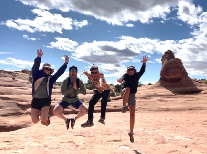 Teens Hiking in Moab